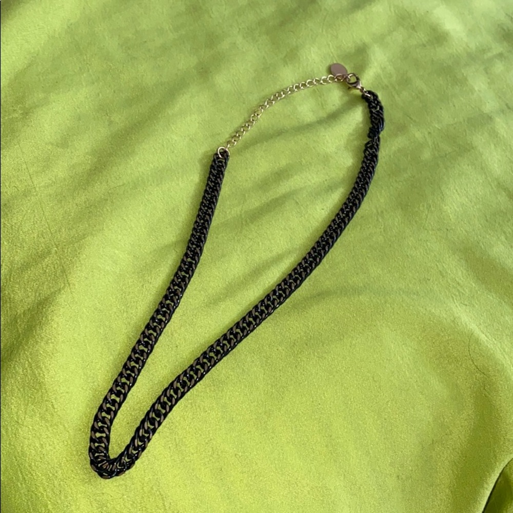 Black and Gold Chain Necklace from Claire’s